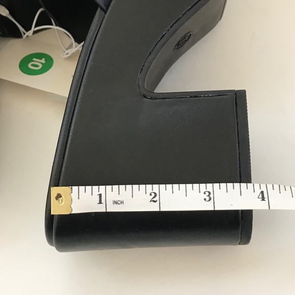 A NEW DAY Ricky Platform Heels High Heeled Sandals Black NWT Women’s Size 10 - Picture 13 of 16